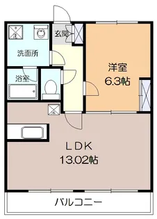 ルミエールヴィラージュ【5階】の間取り