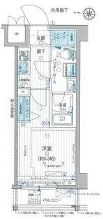 メインステージ武蔵小杉【6階】の間取り