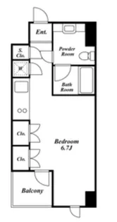 プレミアステージ三田慶大前【6階】の間取り