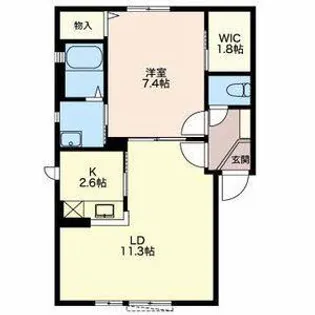 アルカディア B棟【1階】の間取り