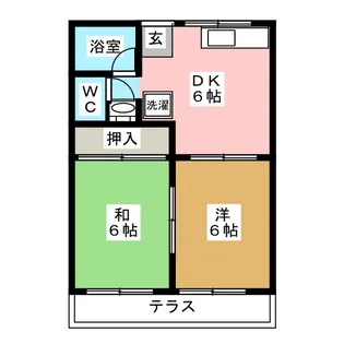ファミール青葉【1階】の間取り