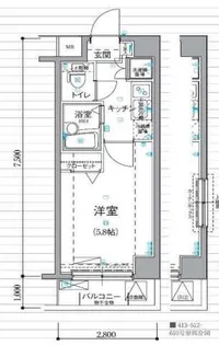 リヴシティ新宿壱番館【5階】の間取り