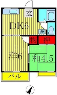ファミーユ篠原【2階】の間取り