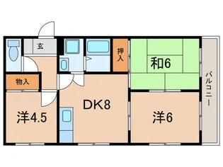ハイツ神田【3階】の間取り