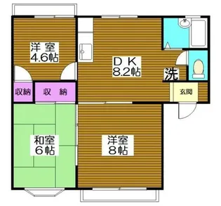 グリーンハイムIIIA棟【2階】の間取り