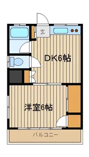 山本コーポ【2階】の間取り