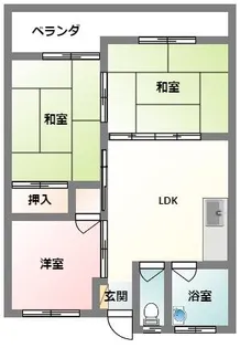 コーポ高月【3階】の間取り