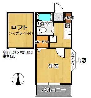 白澤ハイツ【2階】の間取り