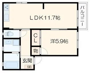 フォーレス柏【1階】の間取り