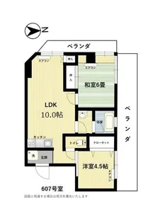トナミビル【6階】の間取り