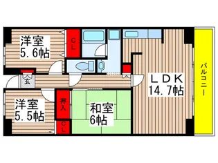 ルーチェ緑が丘【1階】の間取り