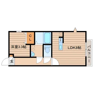 Sol levante ソルレヴァンテ【1階】の間取り