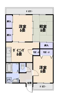 シャングリラVI【1階】の間取り