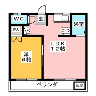 山王ハウス【2階】の間取り