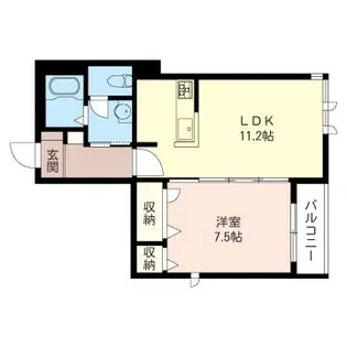 アクアリオ【3階】の間取り