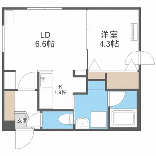 FIORITURA MOTOMACHI【4階】の間取り
