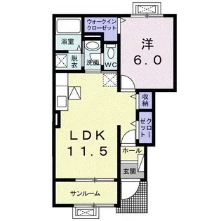 グラン・シャリオ【1階】の間取り