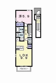 コリーヌメゾン【2階】の間取り