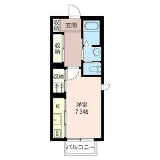 メゾンセントレル【1階】の間取り