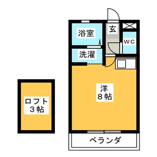 山口ハイツ【2階】の間取り