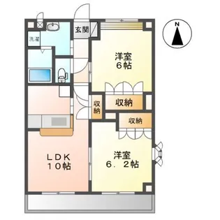 アムール・レジデンス【2階】の間取り