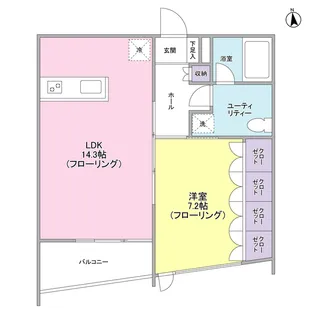 raffinotamagawa【5階】の間取り