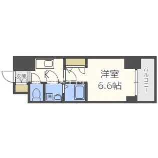 エスリード本町レジデンス【8階】の間取り