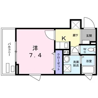 フェリーチェ弦巻【2階】の間取り