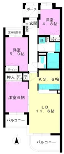 ハウス久我山【2階】の間取り
