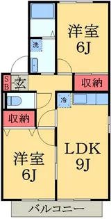 グランメールハイム壱番館【1階】の間取り