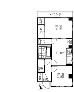 グレース山口【5階】の間取り