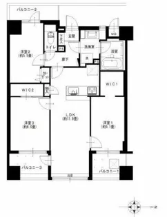 マイキャッスル入谷【2階】の間取り