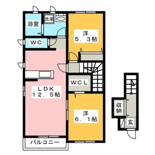 ferio A【2階】の間取り