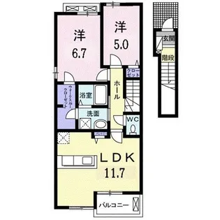 エミネンス A【2階】の間取り