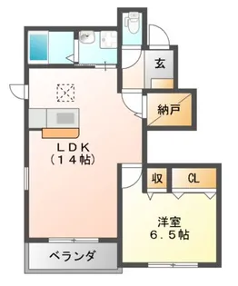 ノーブルC【1階】の間取り