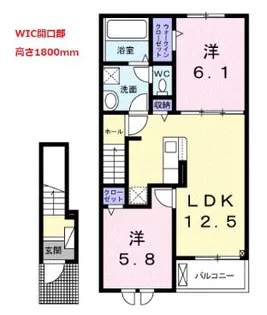 プラシード神代II【2階】の間取り