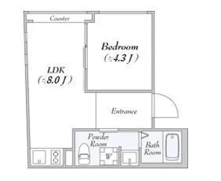 D‘sVARIE高田馬場レジデンス【2階】の間取り