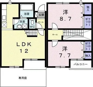 レスト南町田A【1階】の間取り