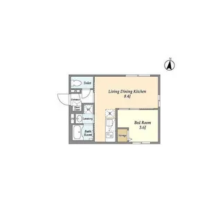 La Douceur新中野【1階】の間取り