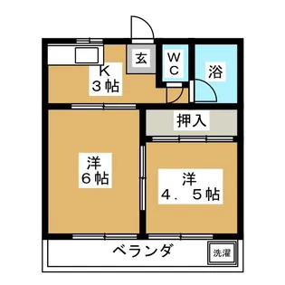 本八幡サンローズ【1階】の間取り