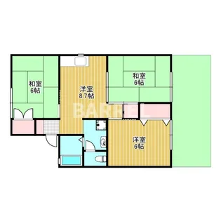 レクシア熊野町【1階】の間取り