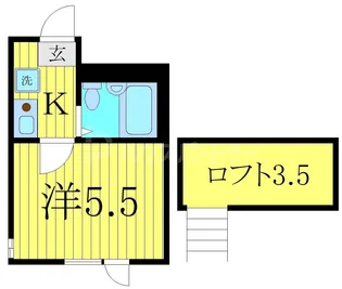 ジュネパレス柏第49【2階】の間取り