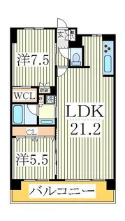プレシャスタワー柏【9階】の間取り
