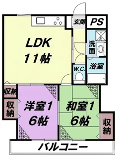 木下マンション【2階】の間取り