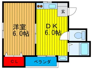 コ-エ-ハイム【2階】の間取り