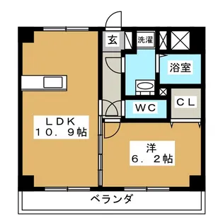 クレオ・テラ本八幡【3階】の間取り
