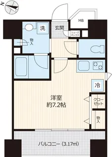ナビウス東日本橋1番館【5階】の間取り