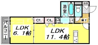 TORISIA大日【3階】の間取り