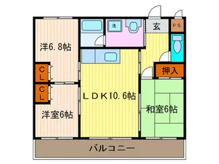 プレジ-ル【2階】の間取り