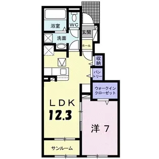 saliente III【1階】の間取り